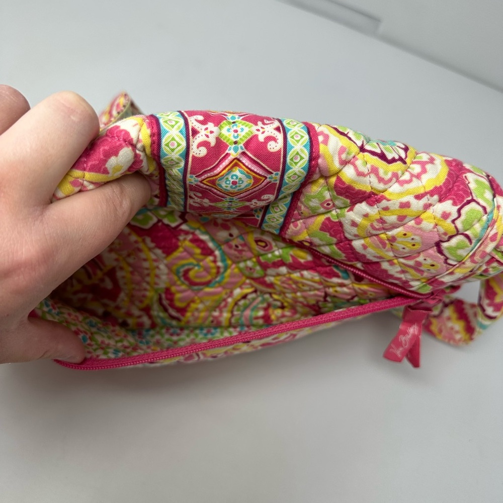 Vera Bradley Flap Over side pocket shoulder bag capri lemon print - Picture 3 of 13